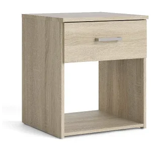 Nachttisch Druss, Niedrige Kommode, Tisch, Multifunktionaler Nachttisch, 38x36 h48 cm, Eiche Knallerangebot