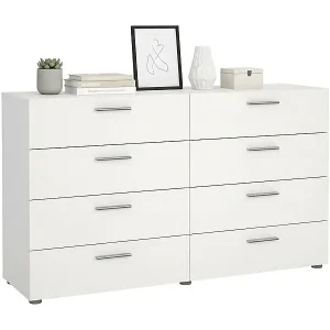 Preisreduziert Kommode Dsattol, Wohnzimmerbuffet, Wohnzimmer-Sideboard, Moderne Küchen-Speisekammer, 140x40 h82 cm, Weiß