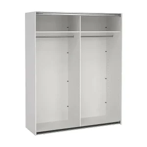 Großer Mehrzweckschrank Drambaud, Multifunktionale Möbel, Schuhschrank, Besenschrank, 179x62 h220 cm, Weiß Beliebt