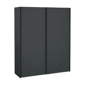 2-türiger MehrzweckschrankDpuglies, Multifunktionale Möbel, Schuhschrank, Besenschrank, 179x65 h220 cm, Grau Geprüft
