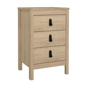 Bestpreis Nachttisch Dsain, Niedrige Kommode, Tisch, Multifunktionaler Nachttisch, 44x38 h70 cm, Eiche