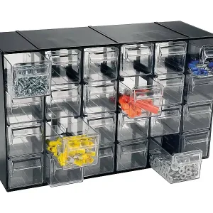 Dbaglier 2 Türen Mehrzweckschrank, Kleinteileschrank, Schrank für Werkzeugbehälter, 100 % Made in Italy, Anthrazit, 38x14h23 cm Letzte Chance