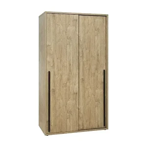 Schrank mit 2 Schiebetüren MEGEVE – Goldenes Eichenholz – Robuster skandinavischer Stil Wochenendangebot