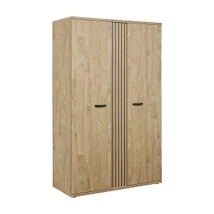 Kinderkleiderschrank TOMMY mit 2 Türen – Goldenes Eichenholz – Robustes und warmes Design Mega-Angebot