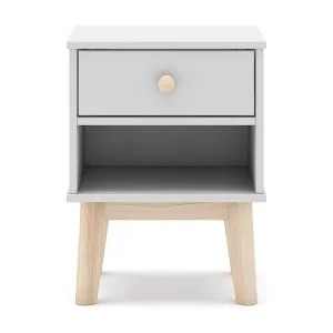 Geprüft Nachttisch mit 1 Schublade 40x53 cm
