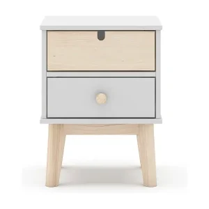 Nachttisch mit 2 Schubladen 40x35 cm Kostenfreie Lieferung