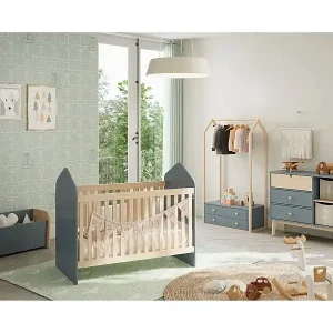 Kommode 3 Schubladen und 2 Fächer L90 cm - Estefania Preisknaller