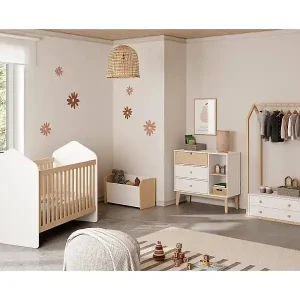 Kostenfreie Lieferung Kommode 3 Schubladen und 2 Fächer L90 cm - Estefania