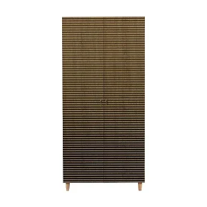 Preis Gesenkt Kleiderschrank 2 Türen Dfrollan, Schlafzimmermöbel, Schrank, Garderobe, 90x52h192 cm, Eiche