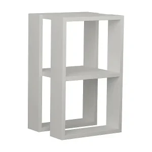 Markenware Nachttisch Dmazzant, Niedrige Kommode, Tisch, Multifunktionaler Nachttisch, 30x30h55 cm, Weiß