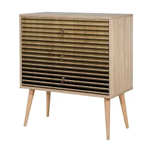 Kommode Dparigin, Mehrzweckkommode, Schlafzimmerkommode, Schrank mit Schubladen, 80x40h90 cm, Eiche Nur Für Kurze Zeit