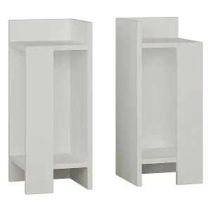 Jetzt Kaufen Nachttisch Dmoscard, Niedrige Kommode, Tisch, Multifunktionaler Nachttisch, 25x27h60 cm, WeiÃŸ