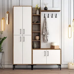 Top-Seller Garderobenschrank mit Schuhschrank 150x200cm Viyana L - Weiß