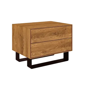 STEEL - Nachttischaus Wildeiche, naturgeölt Solange Der Vorrat Reicht