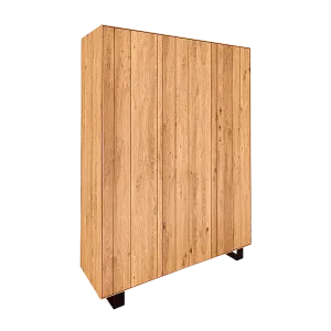 Top-Angebot STEEL - Kleiderschrankaus Wildeiche, naturgeölt