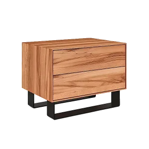 Preisreduziert STEEL - Nachttischaus Kernbuche, naturgeölt