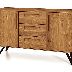Sofort Bestellen GOLO - Kommode 100% aus massivem Holz aus Wildeiche, naturgeölt