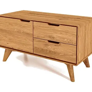 Schnäppchen GREG - Kommode mit Schubladen aus Wildeiche, naturgeölt