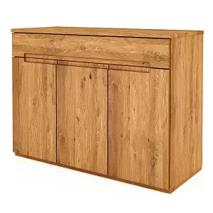 Knallerangebot VENTO - Kommode mit Schublade aus Wildeiche, naturgeölt