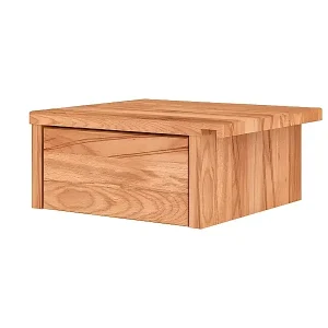 VENTO - Hängender Nachttisch mit Schublade aus Kernbuche, naturgeölt Nur Heute