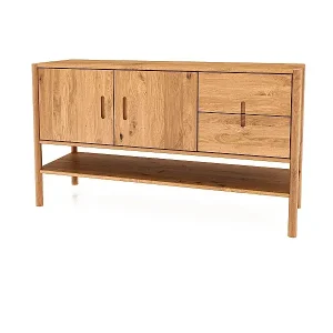 POLA - Kommode 100% aus massivem Holz aus Wildeiche, naturgeölt Schnäppchen