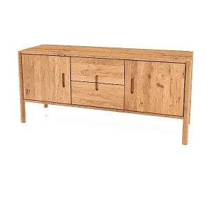 POLA - Kommode 100% aus massivem Holz aus Wildeiche, naturgeölt Letzte Chance