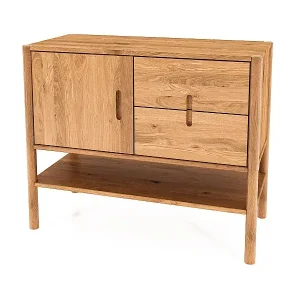 POLA - Kommode 100% aus massivem Holz aus Wildeiche, lackiert Sichere Zahlung