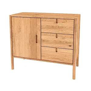 Heißes Angebot POLA - Kommode 100% aus massivem Holz aus Wildeiche, naturgeölt