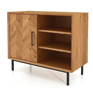 ABIES - Kommode 100% aus massivem Holz aus Wildeiche, naturgeölt Heißes Angebot