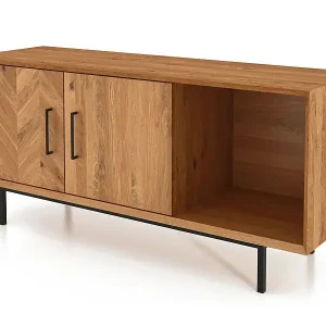 Finale Aktion ABIES - Kommode 100% aus massivem Holz aus Wildeiche, naturgeölt