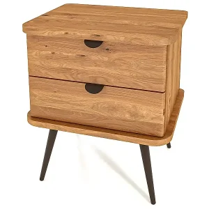 Jetzt Bestellen KULA - Nachttisch mit Schubladen aus Wildeiche, naturgeölt