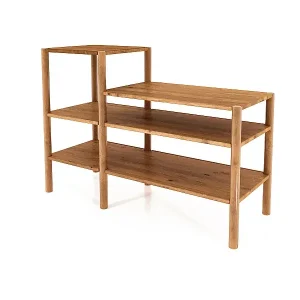 POLA - Regall aus massivem Holz aus Wiledeiche, naturgeölt Saisonangebot