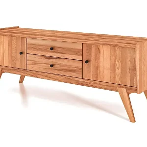 Versand Am Gleichen Tag RETRO - Kommode 100% aus massivem Holz aus Kernbuche, naturgeölt