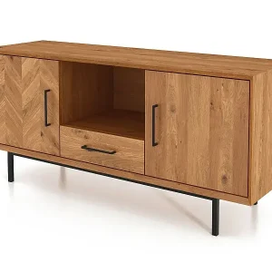 ABIES - Kommode 100% aus massivem Holz aus Wildeiche, naturgeölt Kostenloser Rückversand