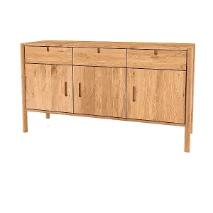 Preisknaller POLA - Kommode 100% aus massivem Holz aus Wildeiche, naturgeölt