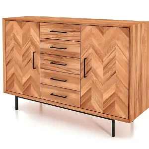 ABIES - Kommode 100% aus massivem Holz aus Kernbuche, naturgeölt Neue Kollektion