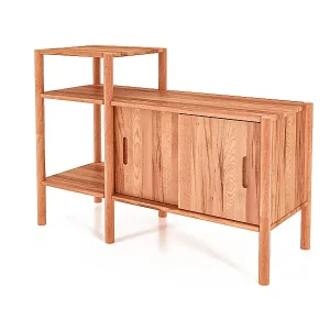 Zertifiziert POLA - Regall aus massivem Holz aus Kernbuche, naturgeölt