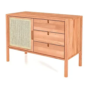 Neu POLA - Kommode 100% aus massivem Holz aus Kernbuche, naturgeölt