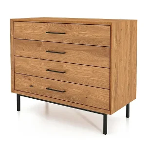 ABIES - Kommode 100% aus massivem Holz aus Wildeiche, naturgeölt Sale