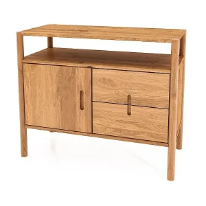 POLA - Kommode 100% aus massivem Holz aus Wildeiche, lackiert Mega-Angebot