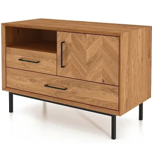 Beliebt ABIES - Kommode 100% aus massivem Holz aus Wildeiche, naturgeölt