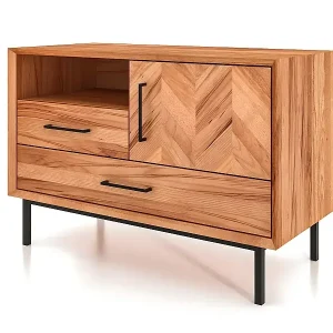 Expressversand ABIES - Kommode 100% aus massivem Holz aus Kernbuche, naturgeölt