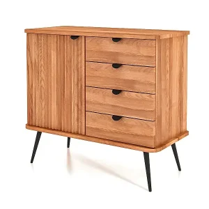 KULA - Kommode 100% aus massivem Holz aus Kernbuche, naturgeölt Sichere Zahlung