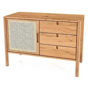 POLA - Kommode 100% aus massivem Holz aus Wildeiche, naturgeölt Sonderaktion