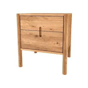 POLA - Nachttisch mit Schubladen aus Wildeiche, naturgeölt Top-Seller