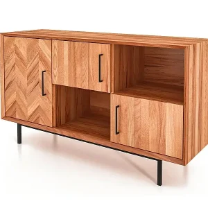 Schneller Versand ABIES - Kommode 100% aus massivem Holz aus Kernbuche, naturgeölt