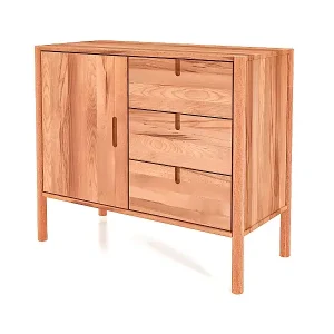 Expressversand POLA - Kommode 100% aus massivem Holz aus Kernbuche, naturgeölt