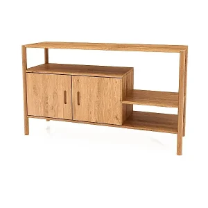 POLA - Regall aus massivem Holz aus Wiledeiche, naturgeölt Markenprodukt