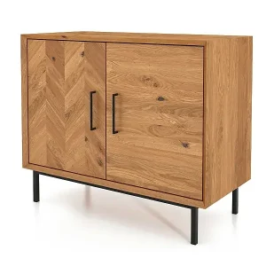 Highlight ABIES - Kommode 100% aus massivem Holz aus Wildeiche, naturgeölt