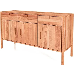 POLA - Kommode 100% aus massivem Holz aus Kernbuche, naturgeölt Kostenloser Versand